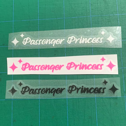 adesivo per auto "Passenger Princess"