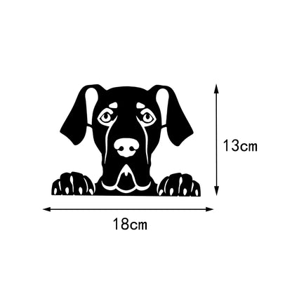 adesivo per esterno auto "cani di diverse razze"