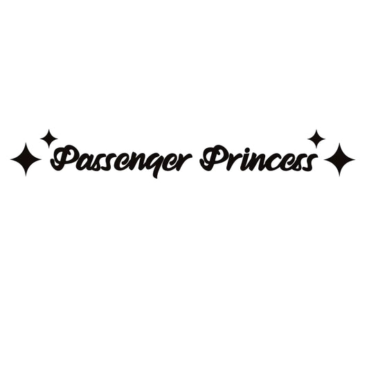 adesivo per auto "Passenger Princess"