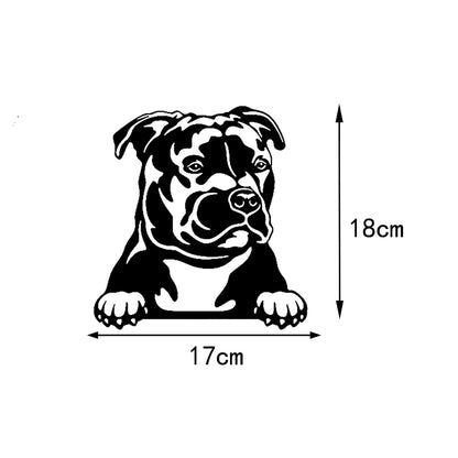 adesivo per esterno auto "cani di diverse razze"