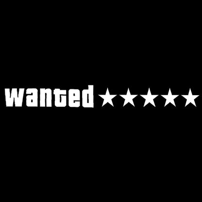  adesivo per macchina "Wanted Five Stars"