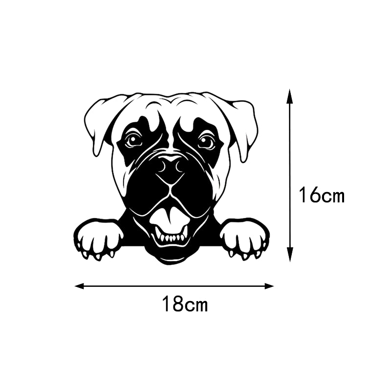 adesivo per esterno auto "cani di diverse razze"