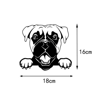 adesivo per esterno auto "cani di diverse razze"